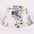 unisex embroidery logo wide brim fisherman bucket hat